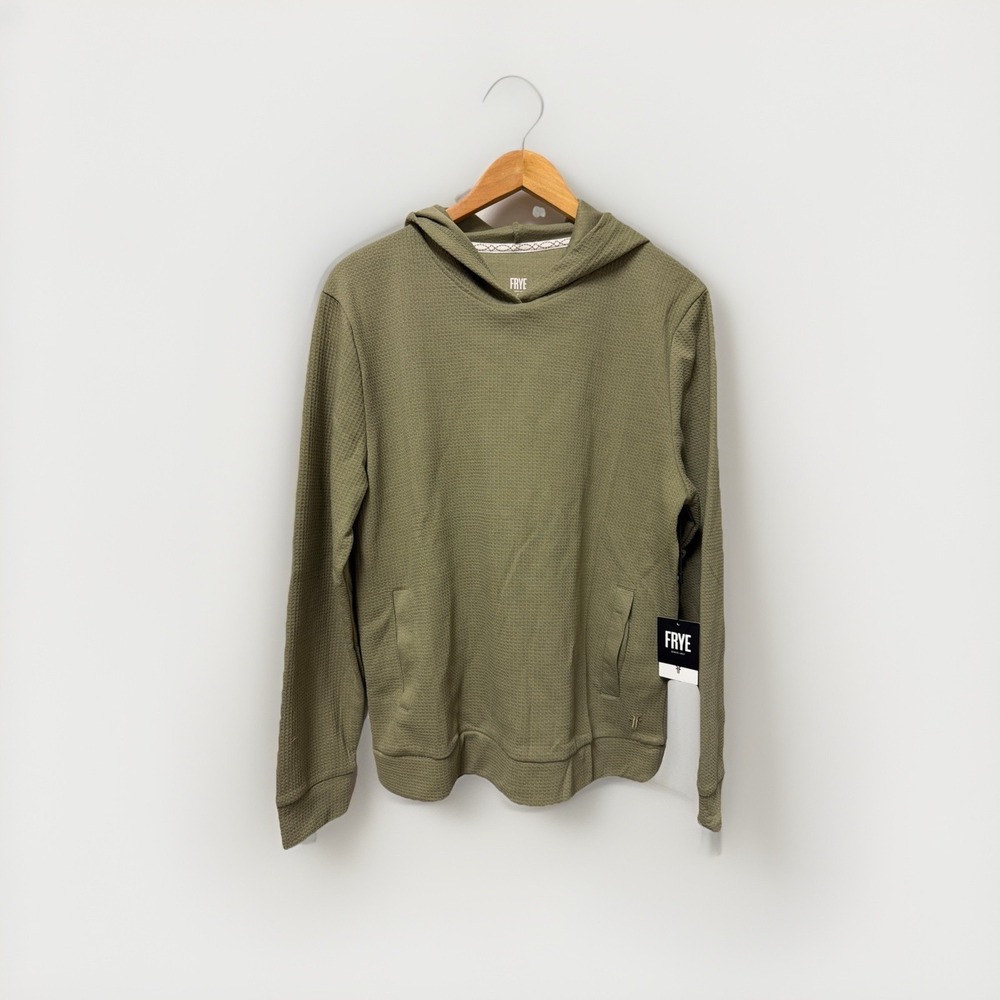 NWT Frye Thermal Shirt Modal Cotton Waffle Knit Textured Pullover Mens M Skater